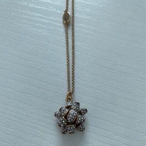 Juicy Couture gold limited edition bow necklace